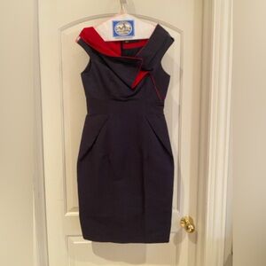 6267 two toned dress